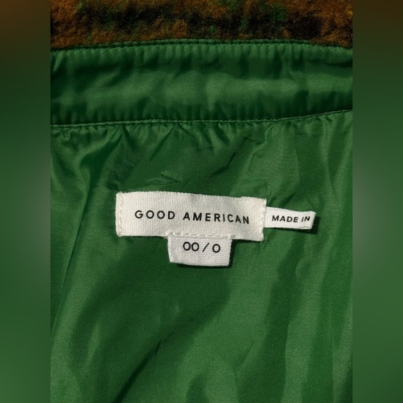 Good American Plaid Shacket Green Women’s Jacket - Picture 7 of 7